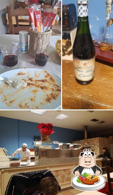 La cibo e interni del ristorante