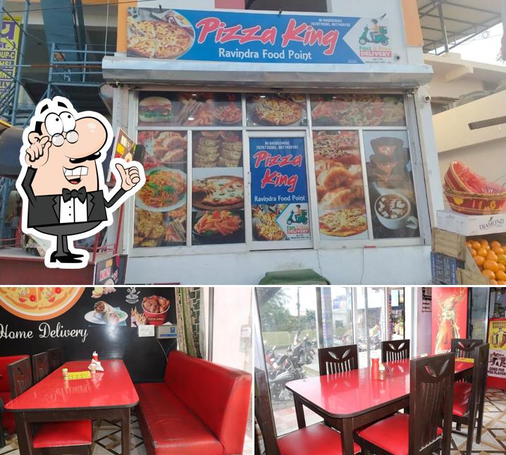 This is the image showing interior and food at Pizza King Bhaniyawala - Best Pizza Restaurants in Bhaniawala, Family Restaurants, Best Fast Food Restaurants in Bhaniawala