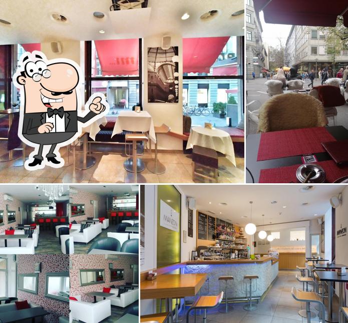 Dai un'occhiata agli interni di Manzoni Bar