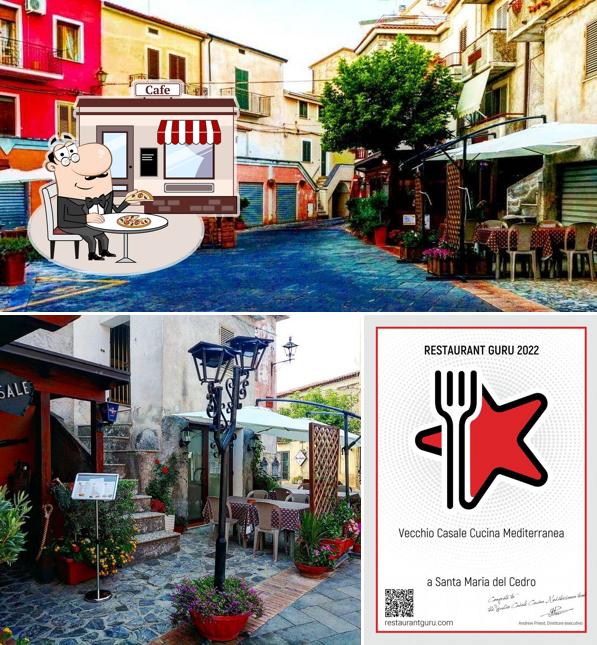 La parte esterna è una caratteristica importante di Vecchio Casale Cucina Mediterranea