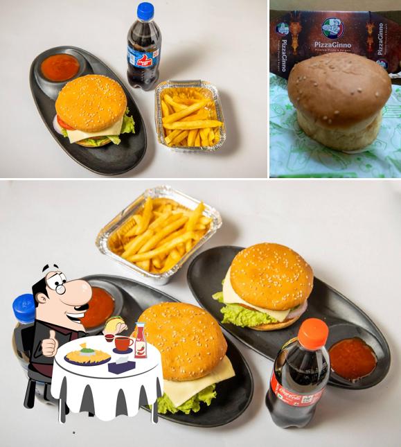 Try out a burger at Pizza Ginno (Pizzas & Burgers)