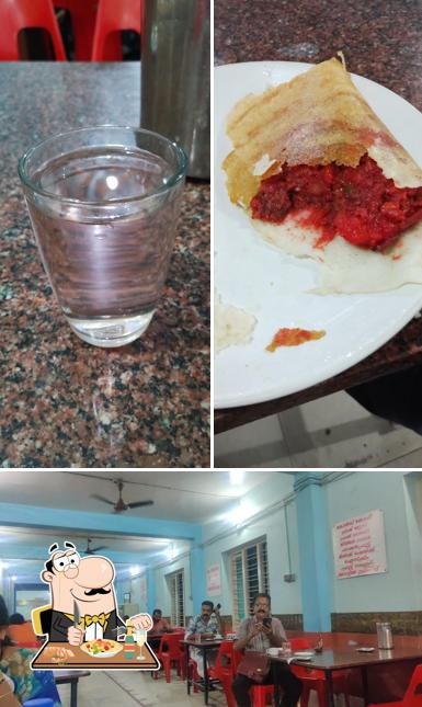 This is the photo showing food and interior at Indian Coffee House