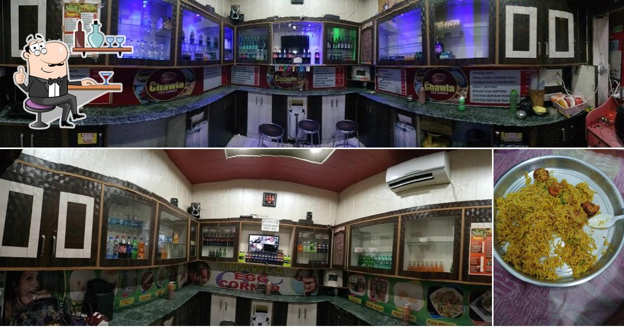 The interior of CHAWLA EGG CORNER