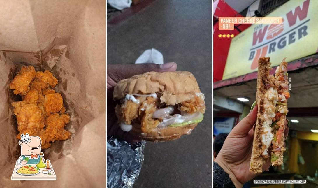 Food at The Wow burger