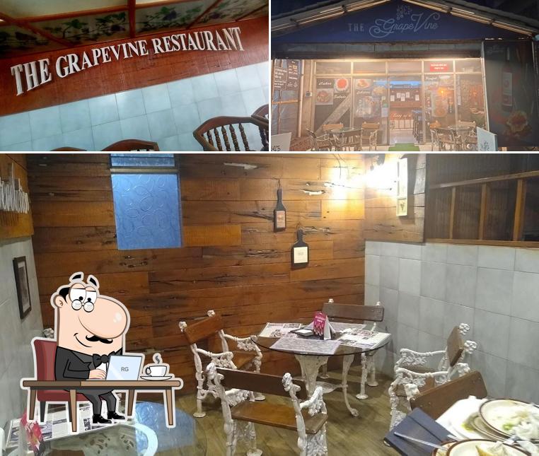 The interior of The Grapevine Restaurant