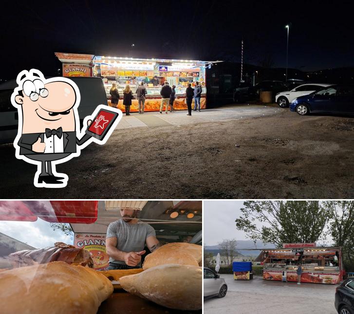 La foto di esterno e cibo da La Porchetta Di Gianni