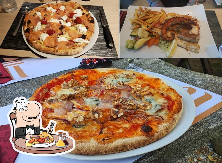 A Ristorante Mare e Monti, puoi prenderti una bella pizza