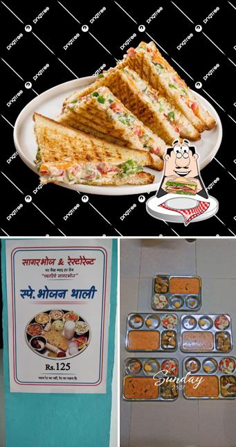 Club sandwich at Sagar Bhoj & Restaurant