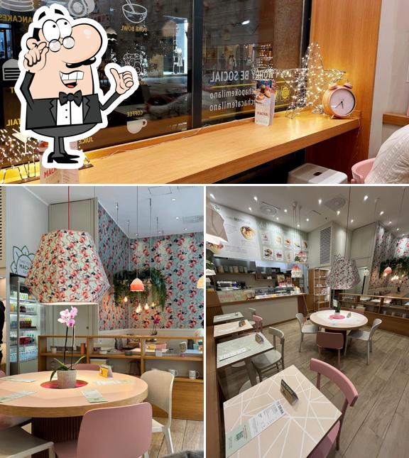 Gli interni di Macha Café