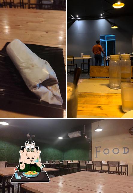 The picture of food and interior at Feast restaurant