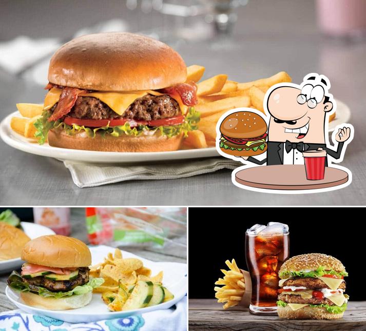 Try out a burger at Jab We Met Cafe