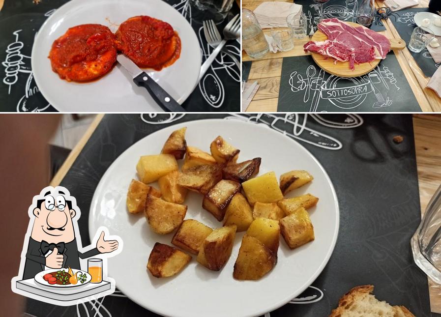 Cibo al Ristorante sottosopra