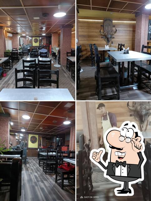 Take a seat at one of the tables at Rendezvous