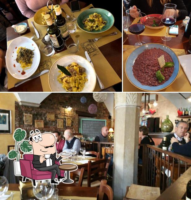 Dai un'occhiata agli interni di Osteria il Ciottolo