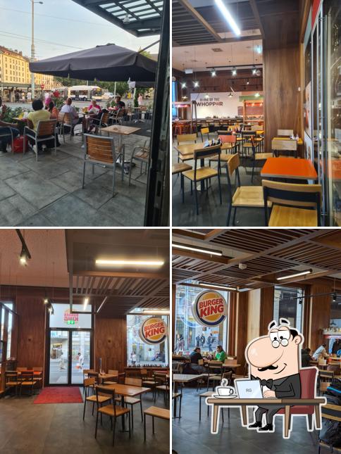 Dai un'occhiata agli interni di Burger King