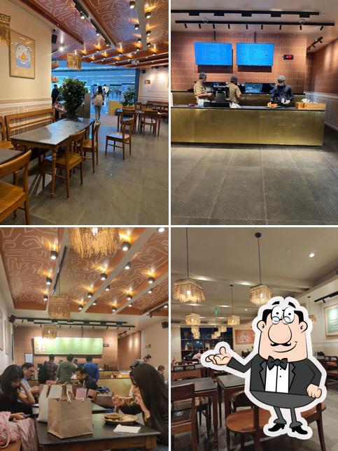 The interior of Carnatic Cafe