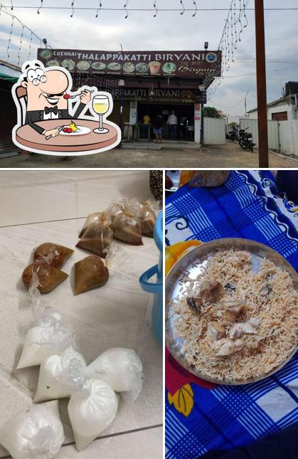 The photo of food and exterior at Chennai Thalappakatti (Biriyani)