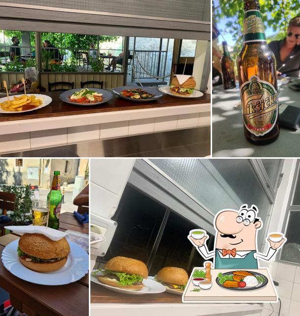 Cibo al buffet Bunker