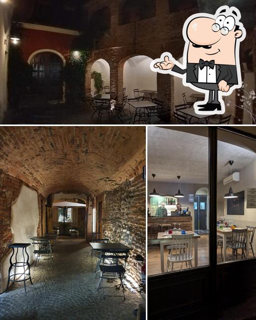 Gli interni di Osteria Il Cortile