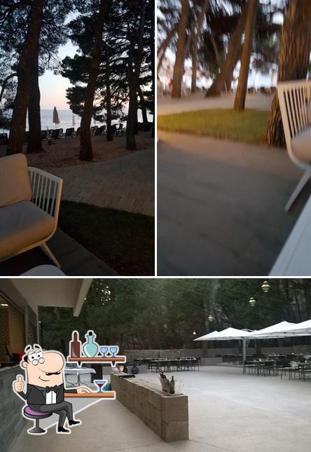 Gli interni di Beach bar "Pink Cricket"