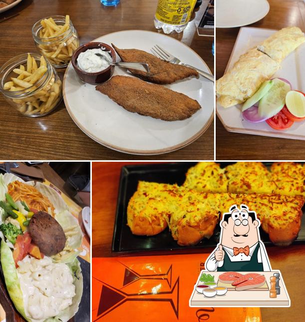 Fish and chips at Upper Crust