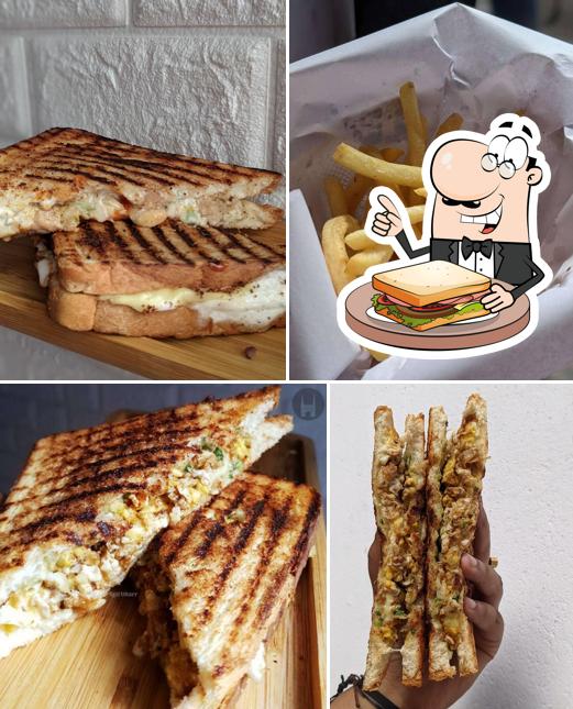 Grilled cheese sandwich at Burp Station