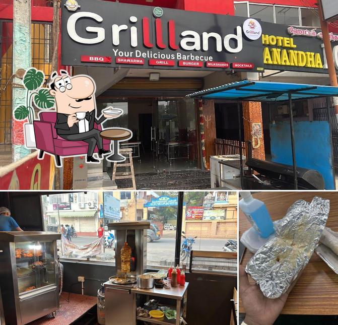 The interior of Grillland