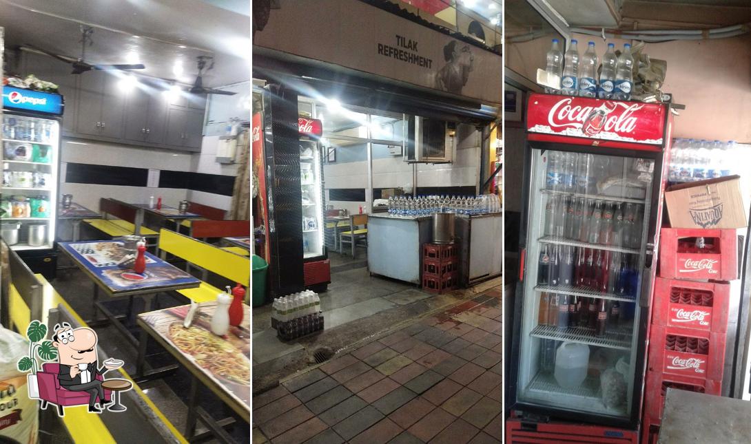 The interior of Tilak Refreshment