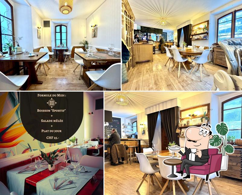 Gli interni di Les Chenevières Restaurant