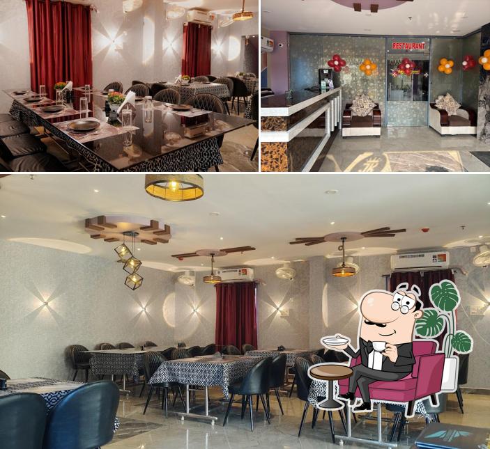 The interior of Royal Rasoi Restaurant,Balangir