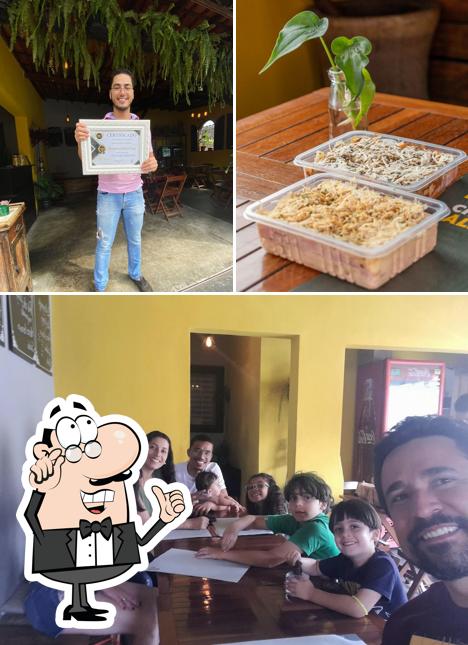 O interior do Alpendre Comfort Food