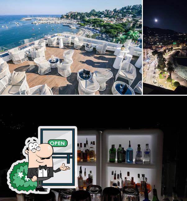 Gli esterni di Royal8 Sky Bar Rapallo