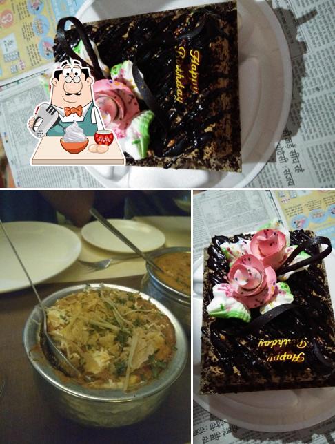 Yaduvanshi Guest House and Garden serves a selection of sweet dishes