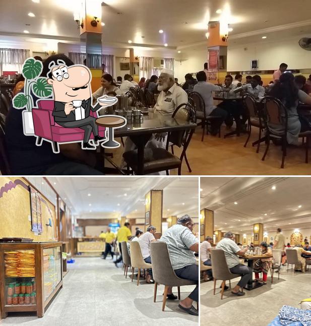 The interior of Shri Rajasthani Dhaba Restaurant