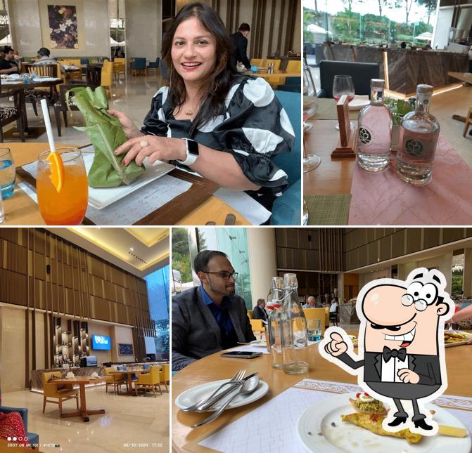 Take a seat at one of the tables at Cafe 77 East