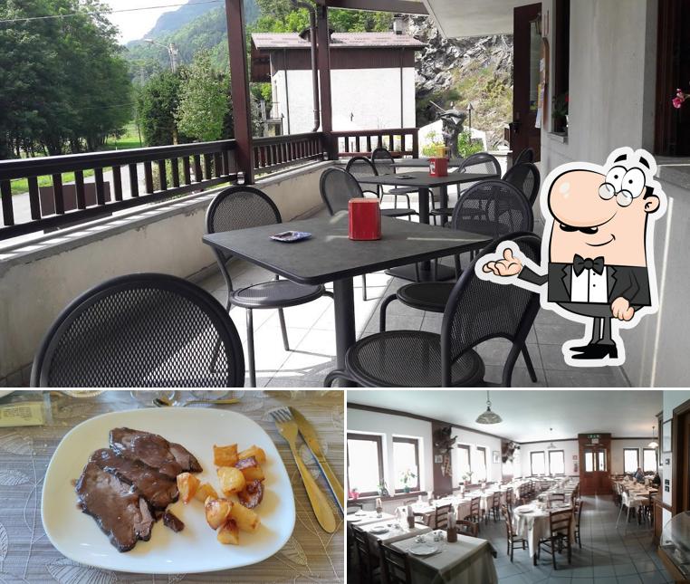 Questa è la foto che mostra la interni e cibo di Albergo Furnasa