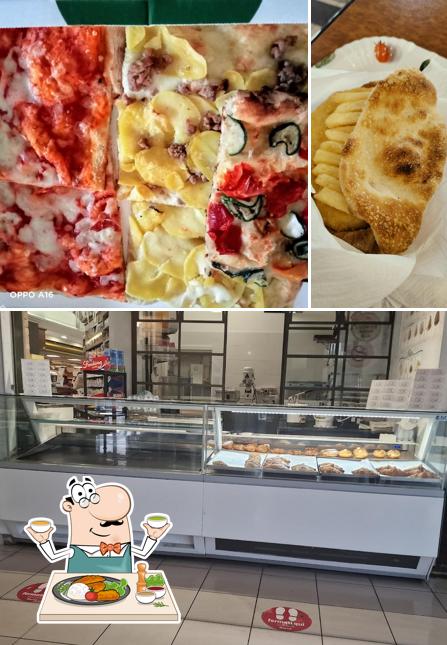 Tra le diverse cose da Sarni Ristorazione - Centro Commerciale Lo Scrigno - Termoli (CB) si possono trovare la cibo e interni