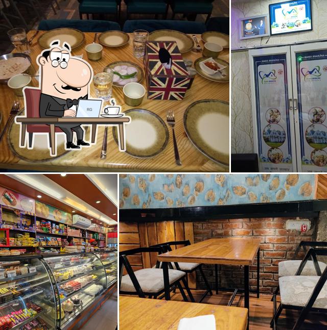 The interior of Shree Laddoo Gopal Sweets