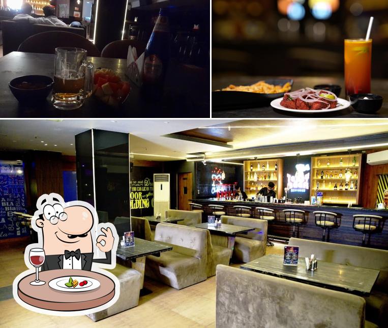 This is the image showing food and interior at TeddyBeer RestoBar