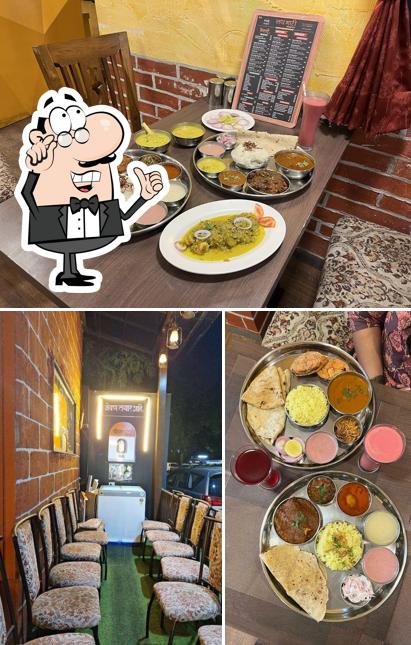 This is the image displaying interior and food at Lai Bhari