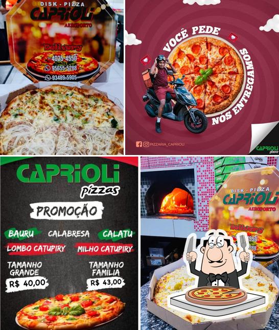 Peça diversos estilos de pizza