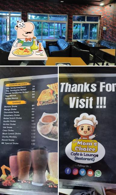 Check out the picture showing food and interior at Moms Choice Cafe & Lounge