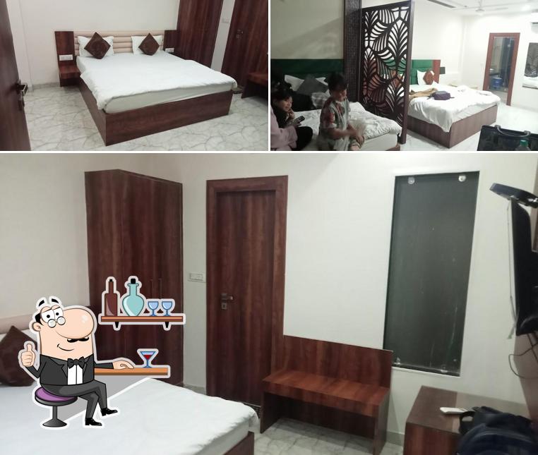 Take a seat at one of the tables at Rosewood Hotel