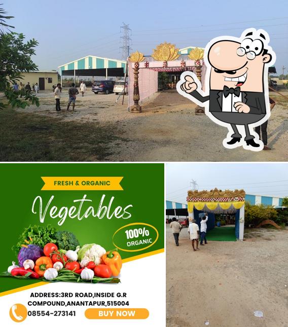Take a look at the picture displaying exterior and food at MBR GARDENS AND FUNCTION HALL