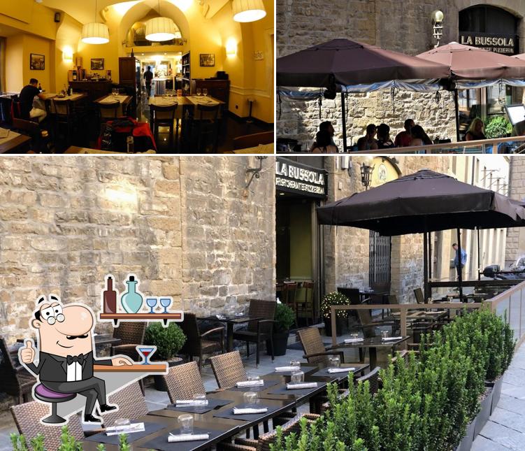 Gli interni di La Bussola dal 1960