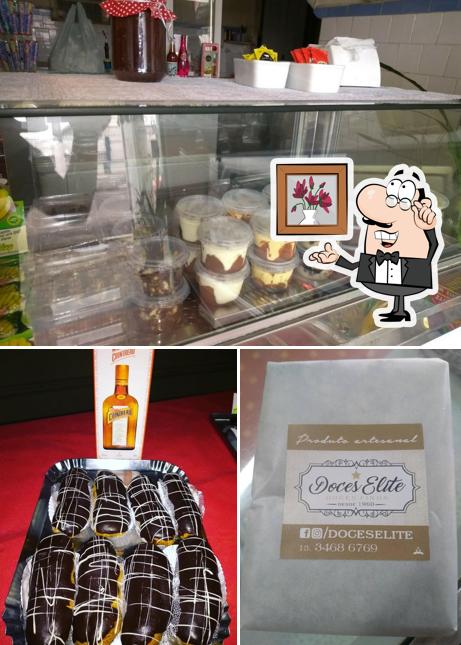 O interior do Doces Elite