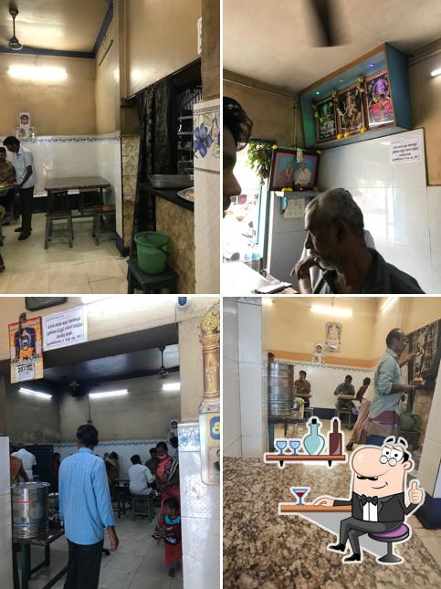 The interior of Mugambigai Mess