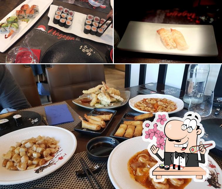Scegli le varie opzioni di sushi
