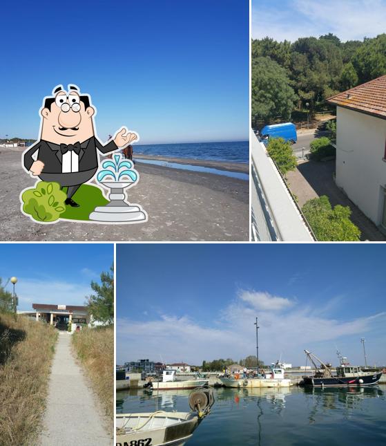 Goditi la vista dall'area esterna di Hotel Regina