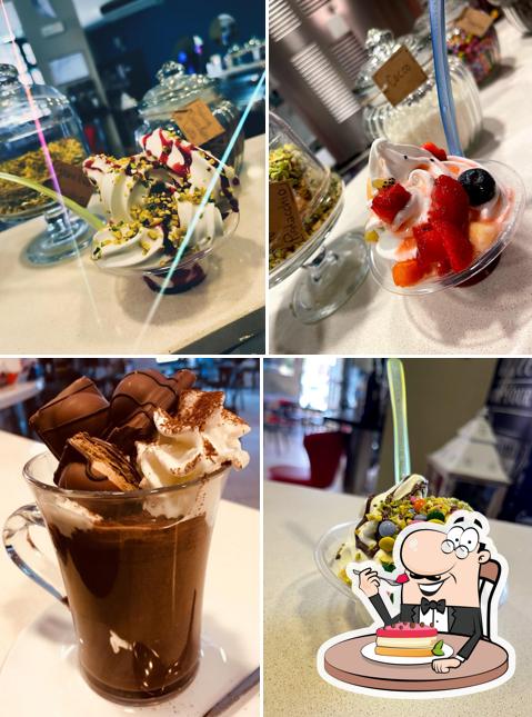 Barone cafè serve un'ampia selezione di dessert